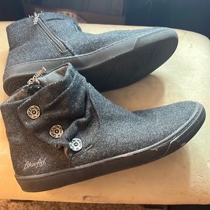 Grey blowfish ankle booties
